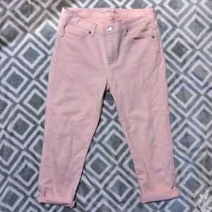 Michael Kors Pink Cropped Skinny Pants 6